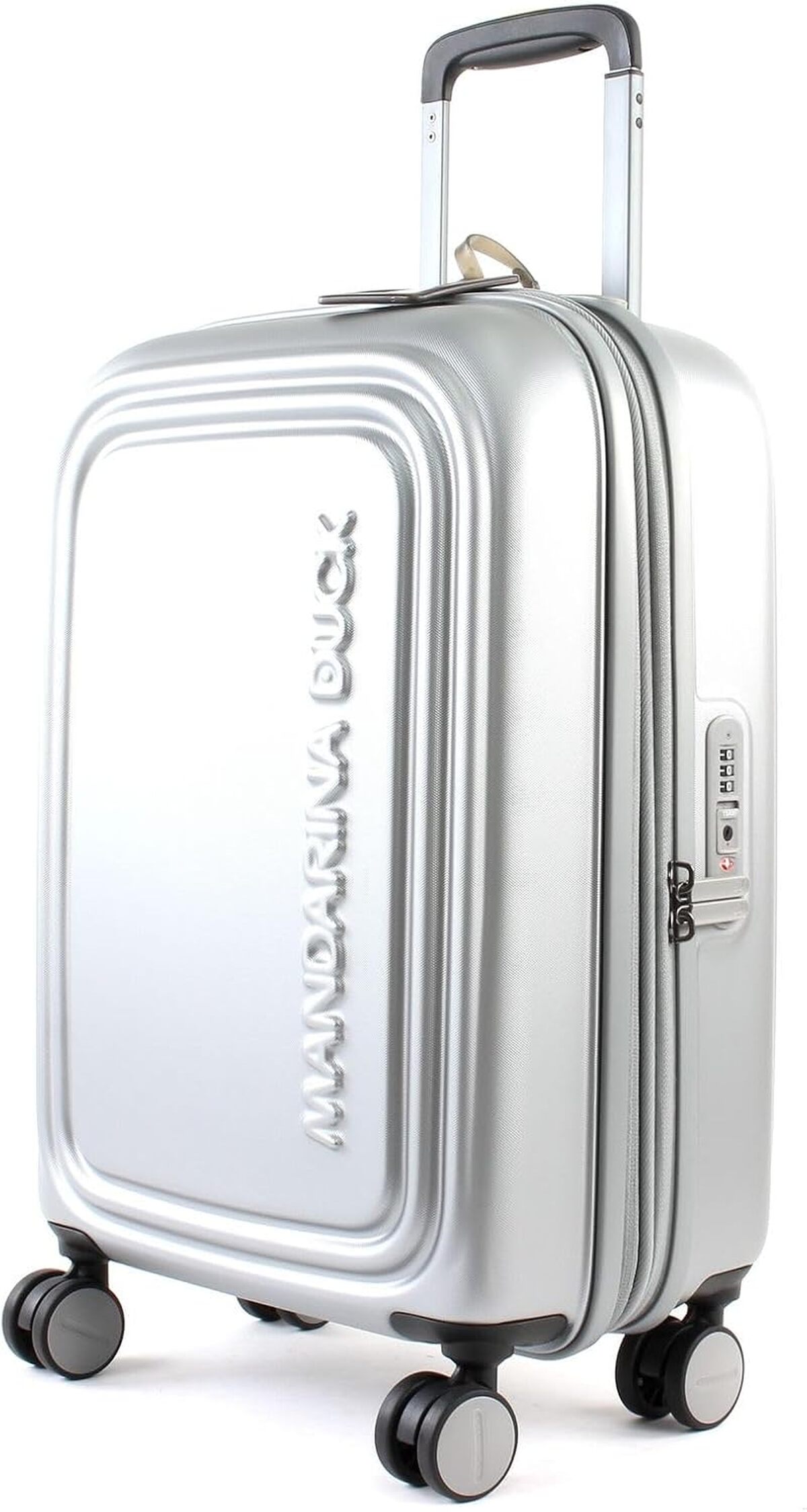 Test du trolley cabine Mandarina Duck Logoduck+ argenté