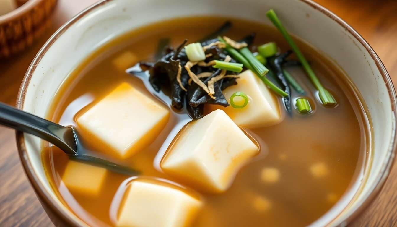 Recette de la soupe miso traditionnelle japonaise