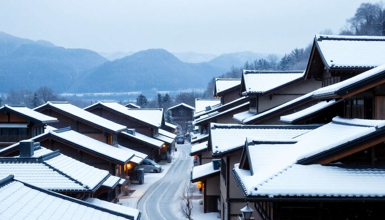 Charme d'antan dans les Alpes japonaises : voyage sur mesure