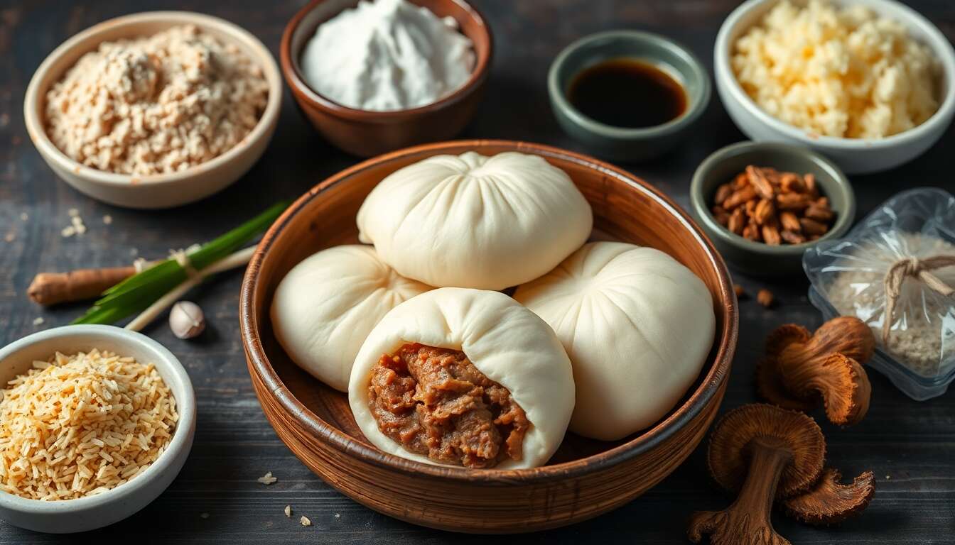 Recette de Nikuman : petits pains japonais à la vapeur