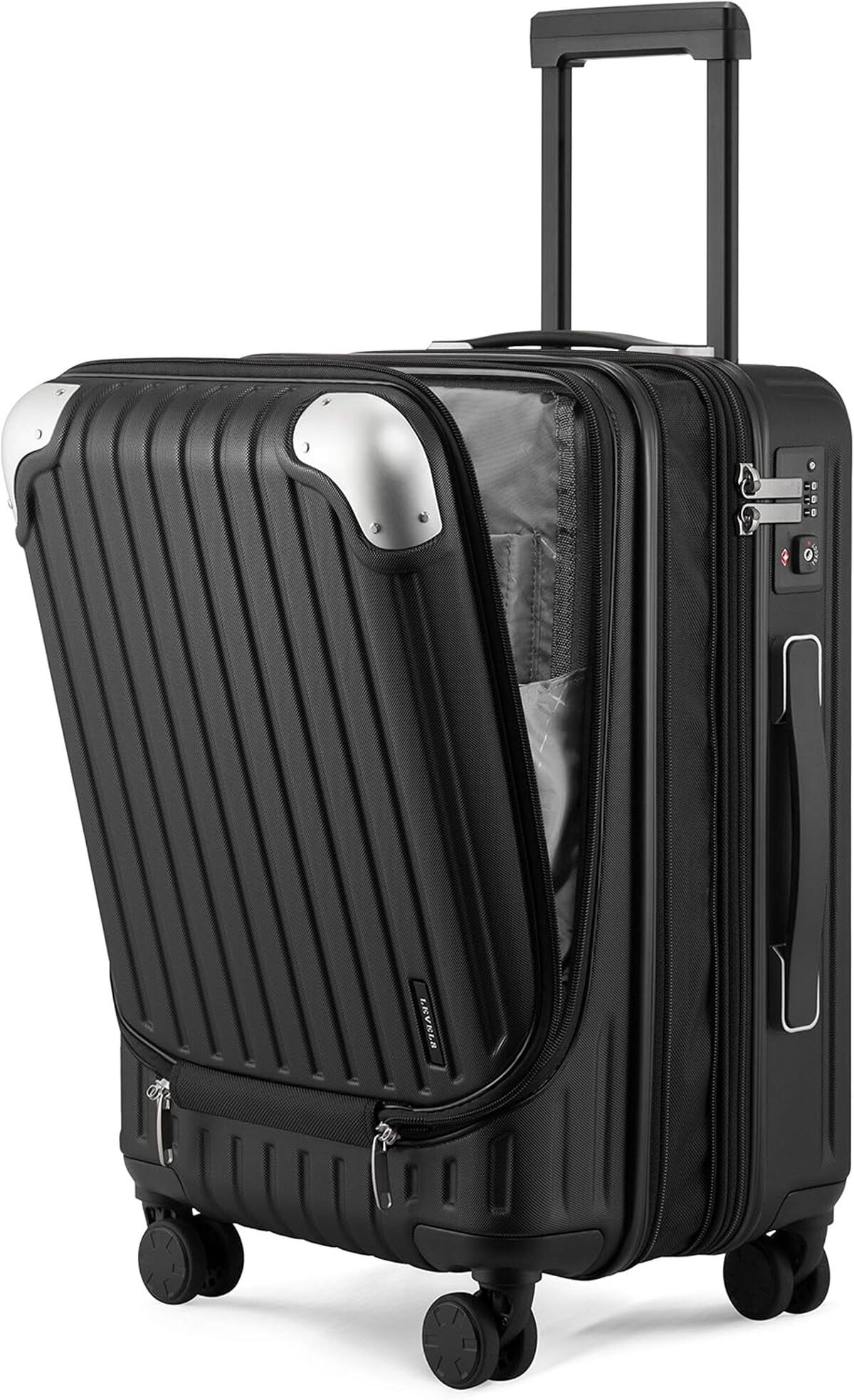 Test de la valise cabine extensible LEVEL8 ABS+PC avec serrure TSA