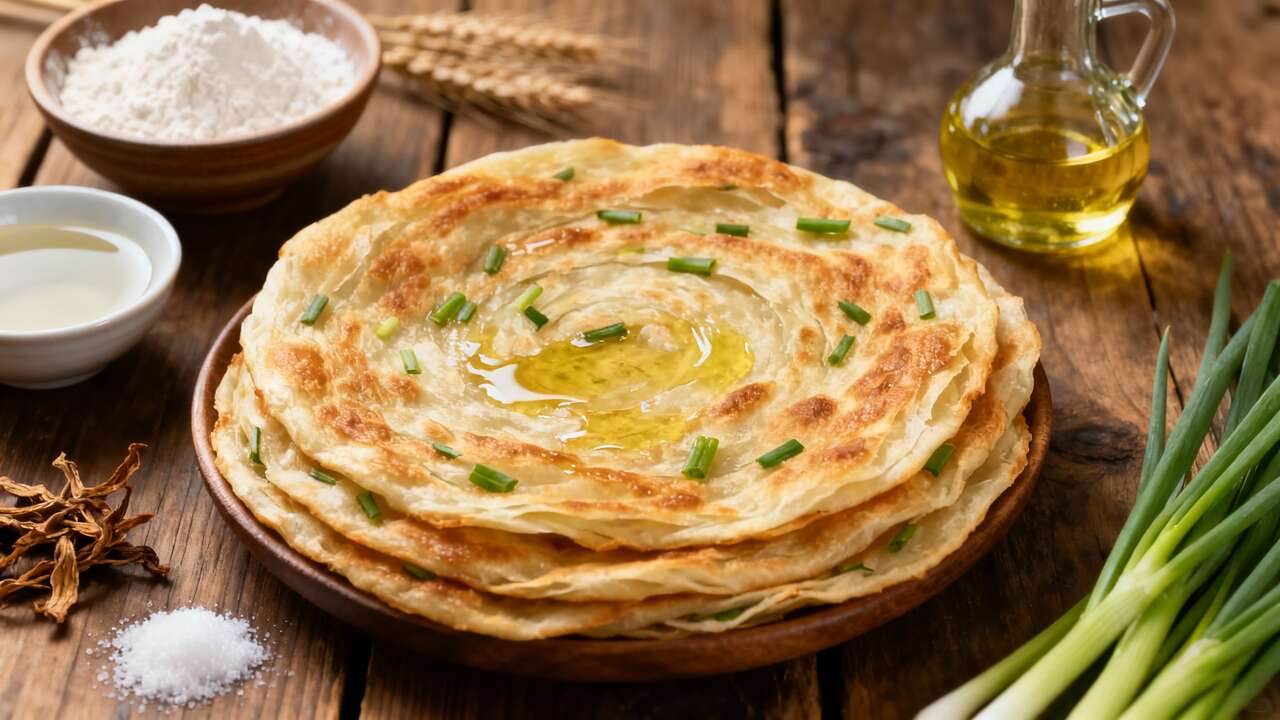 Crêpes chinoises aux oignons verts : recette savoureuse