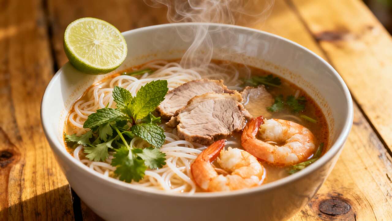 Soupe Phnom Penh : fusion terre et mer à découvrir