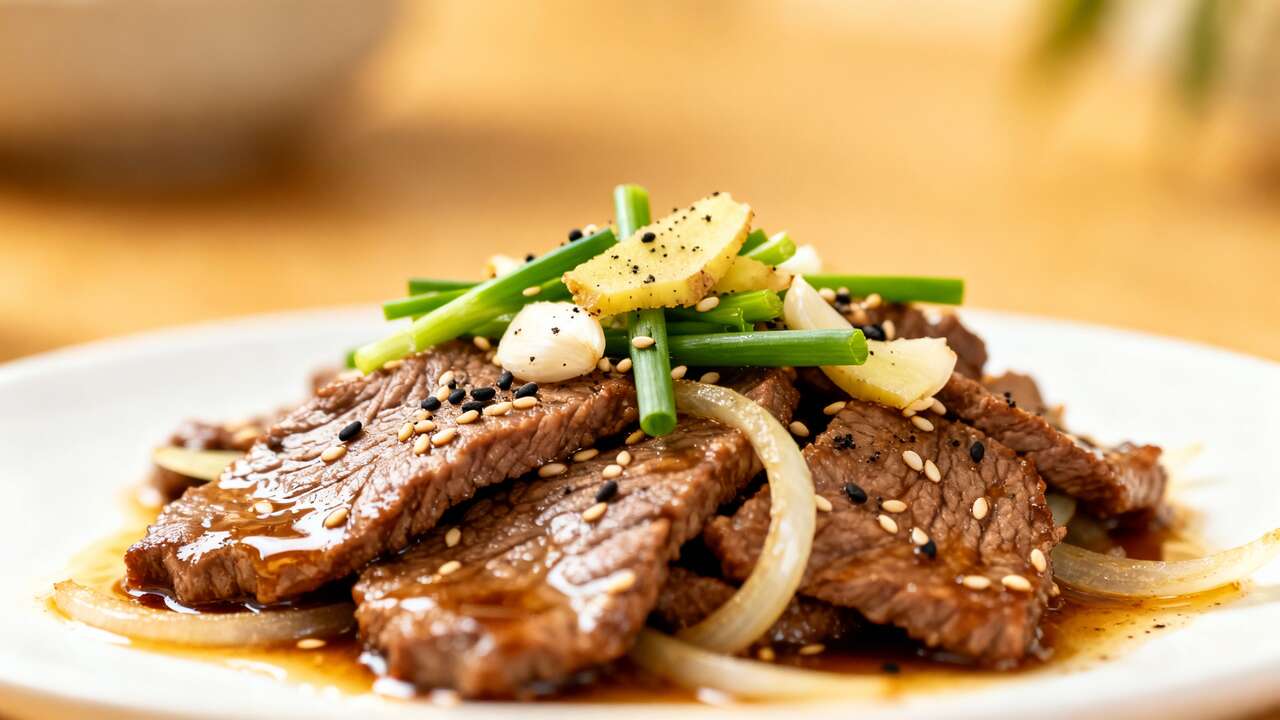 Bœuf Sauté aux Jeunes Oignons : recette Délicieuse et Facile
