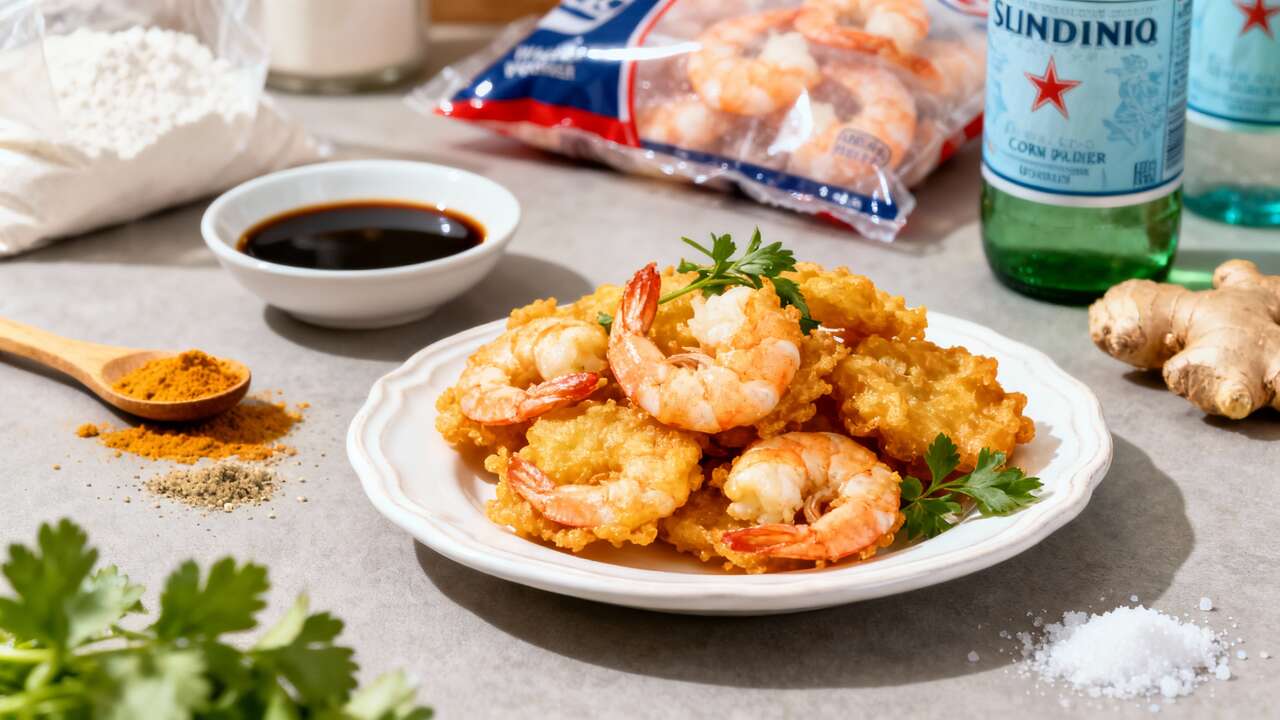 Recette de beignets de crevettes croustillants