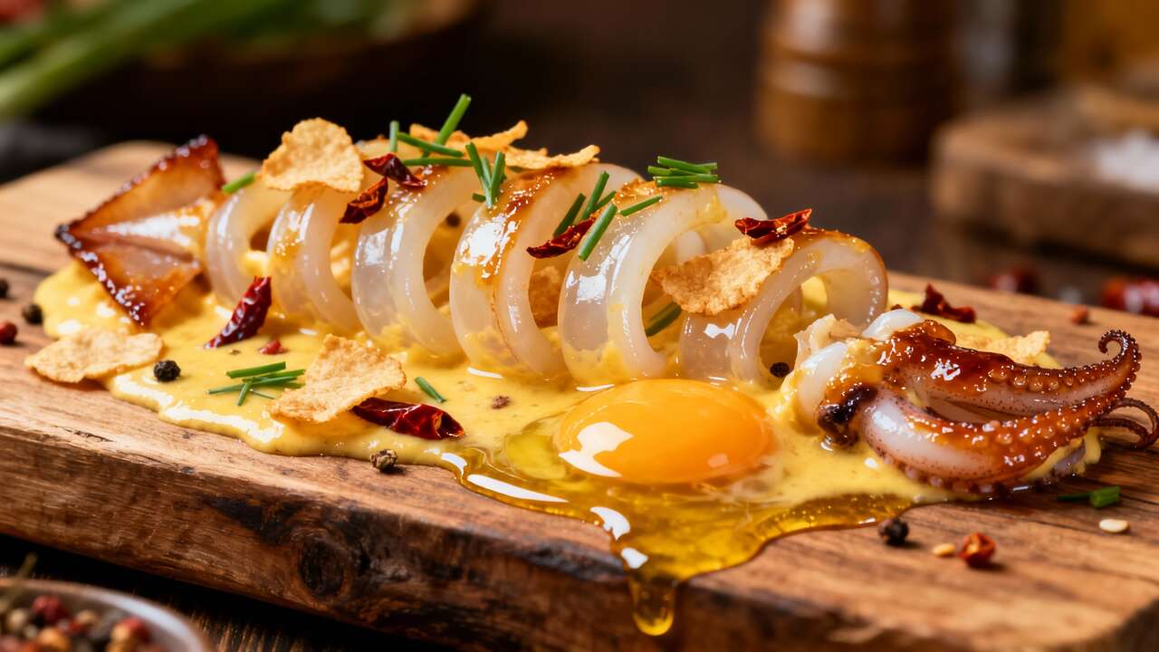 Calmars sautés aux œufs salés : recette savoureuse et facile