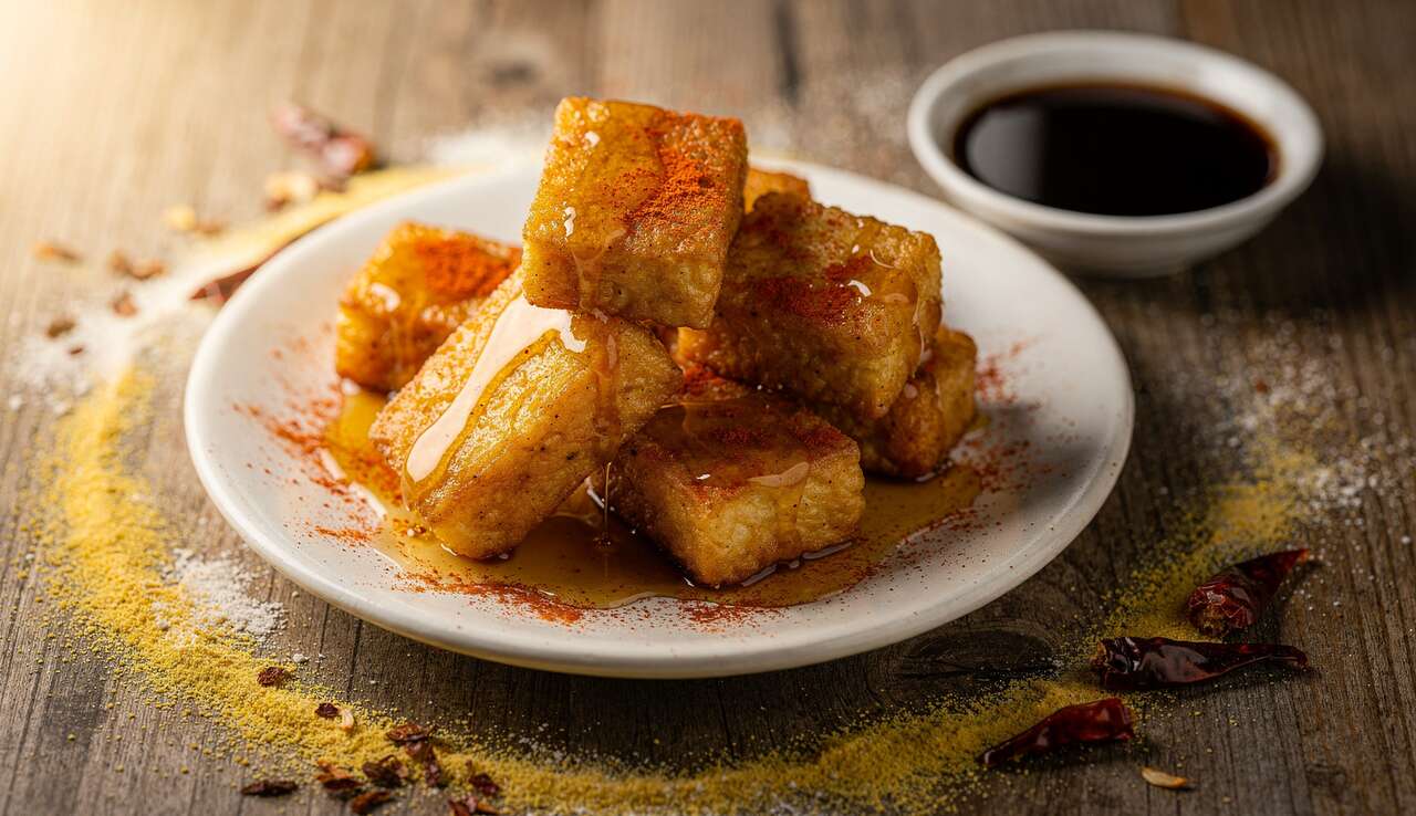 Beignets de tofu à l'ail et au miel : recette savoureuse