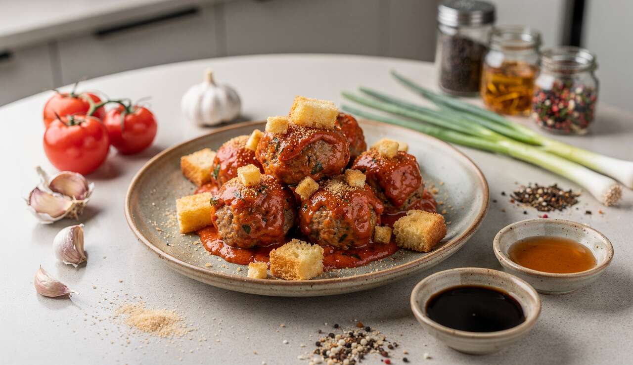 Boulettes vietnamiennes à la sauce tomate : recette Xiu Mai savoureuse