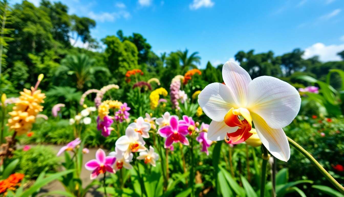 Visite du jardin national des orchid&eacute;es