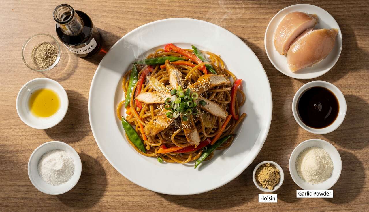 Recette de nouilles Lo Mein au poulet : un délice asiatique