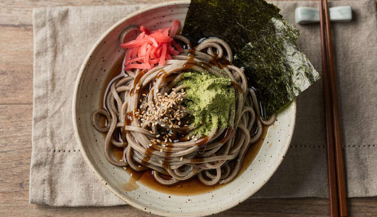Recette de nouilles soba froides : papilles en fête