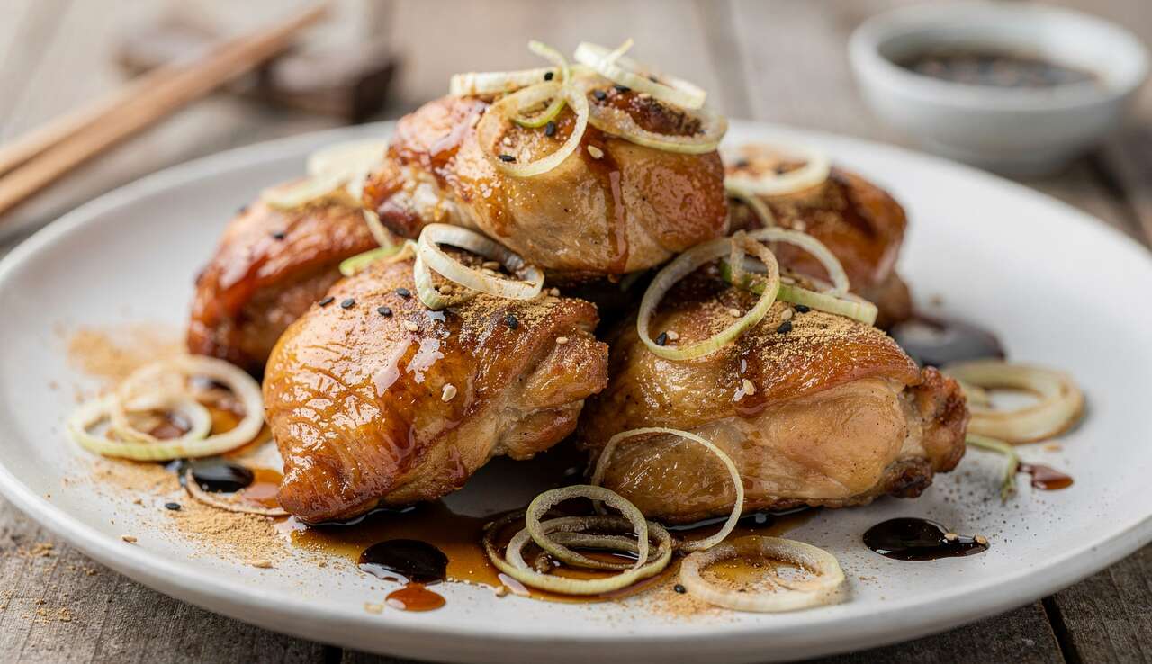 Poulet au gingembre et jeunes oignons : recette savoureuse