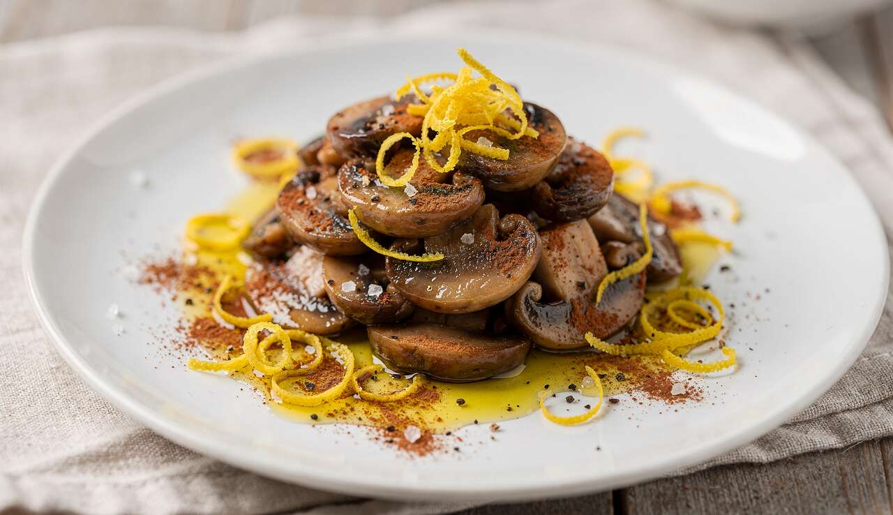Recette de champignons à la cannelle et au citron