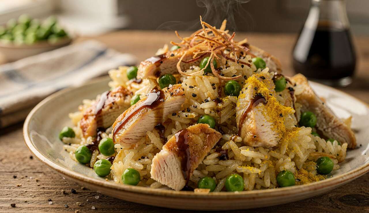 Recette de riz sauté au poulet