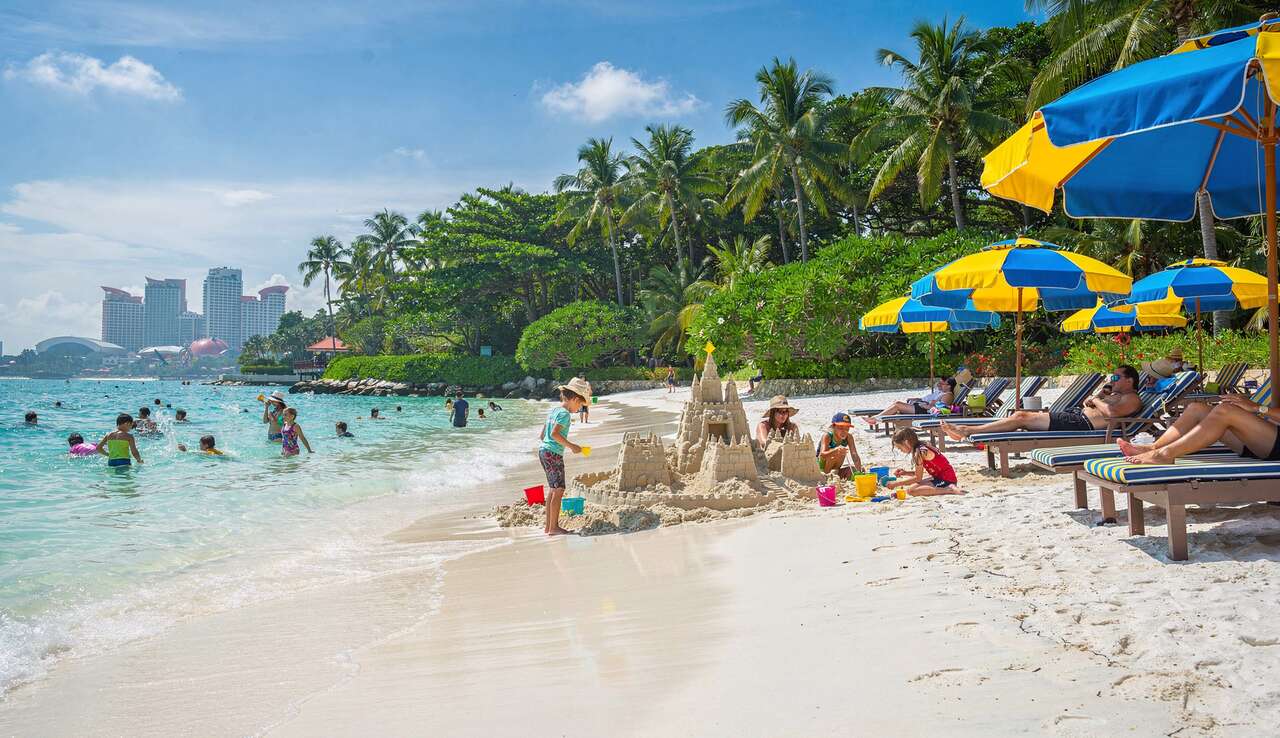 Les plages de sentosa