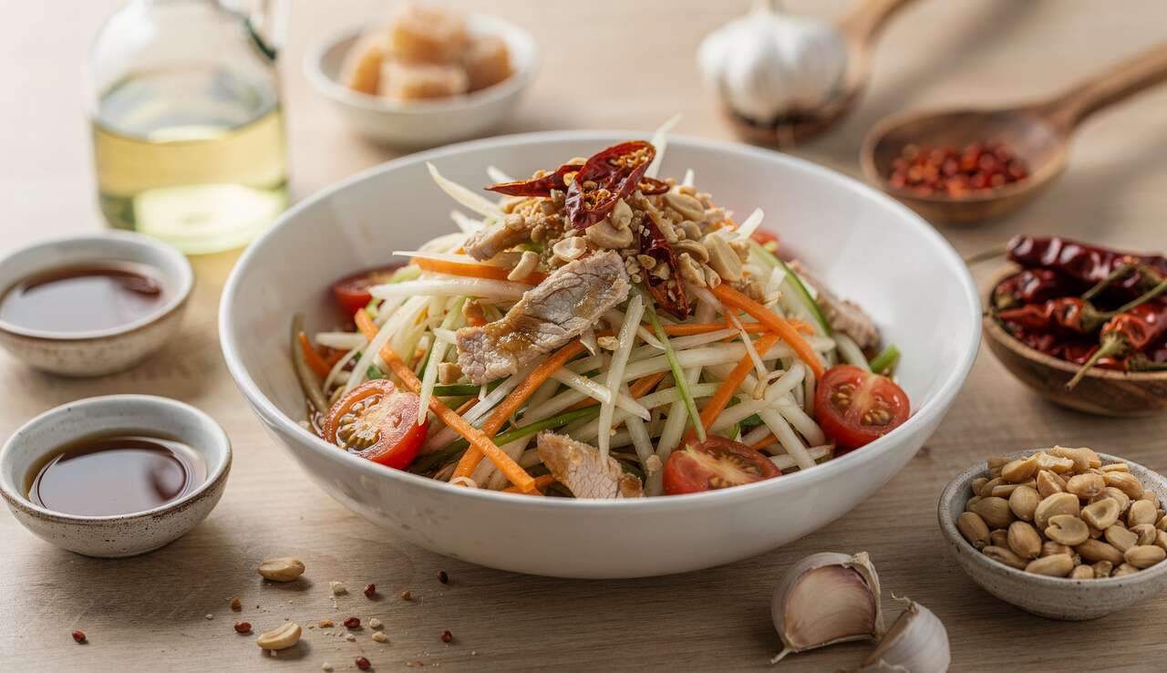 Recette de Salade de Papaye Verte Thaïlandaise