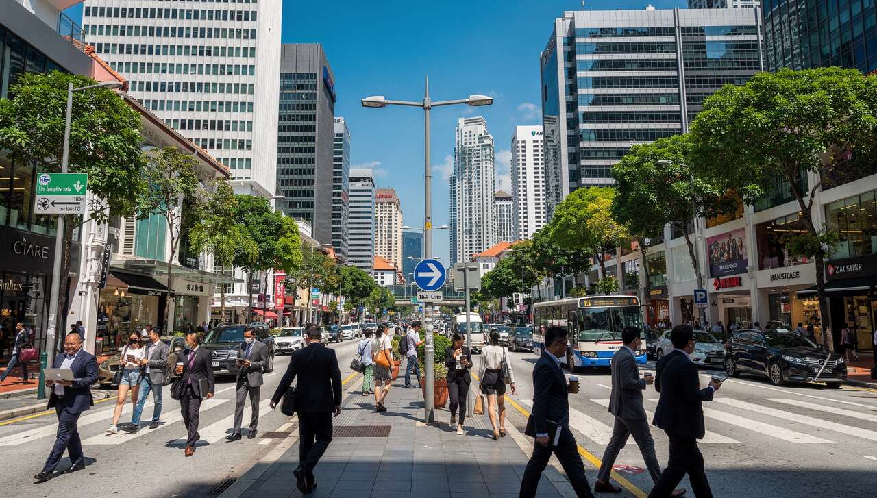 Heures de travail par semaine à Singapour