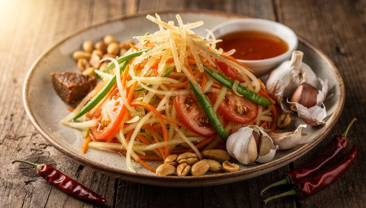 Recette de Salade de Légumes Façon Som Tam