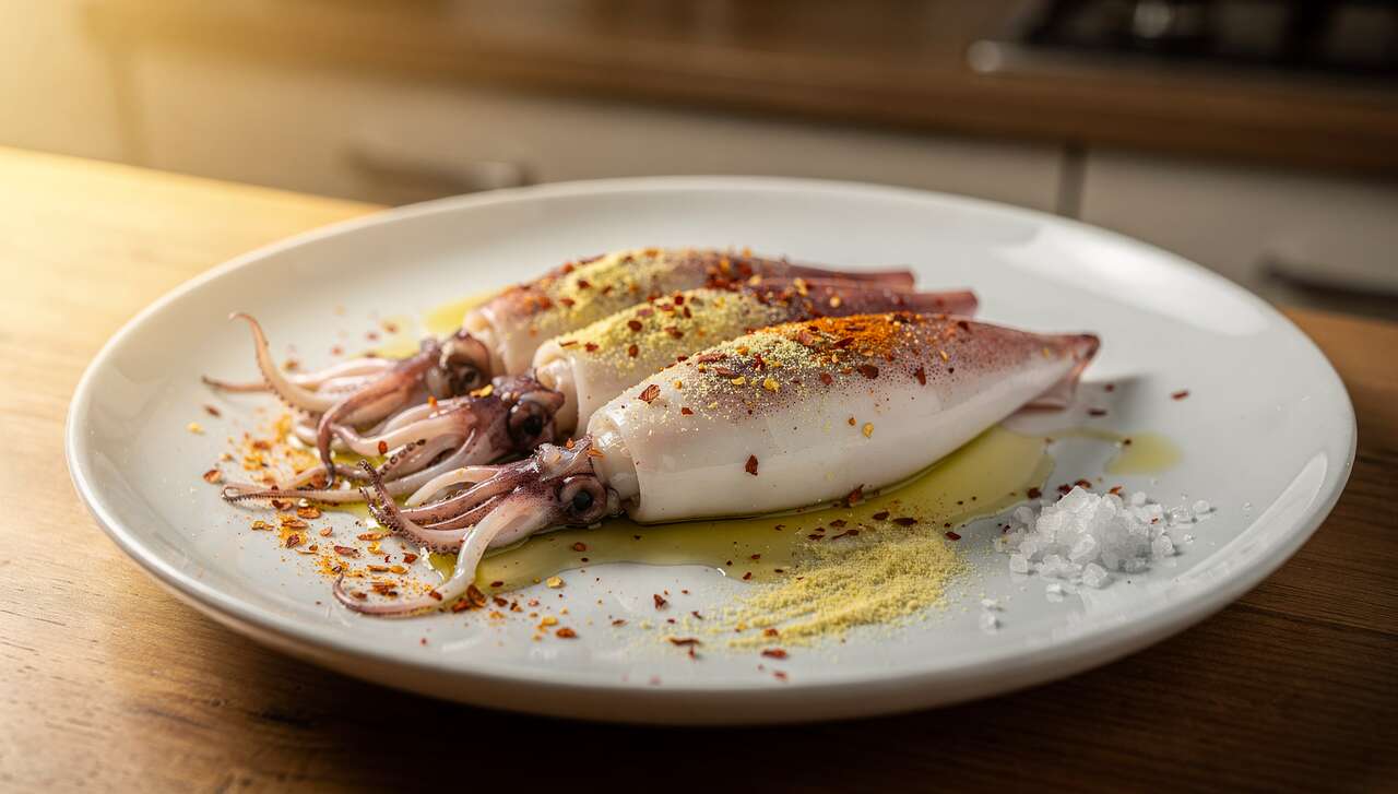 Encornets vapeur au citron, ail et piment : recette savoureuse