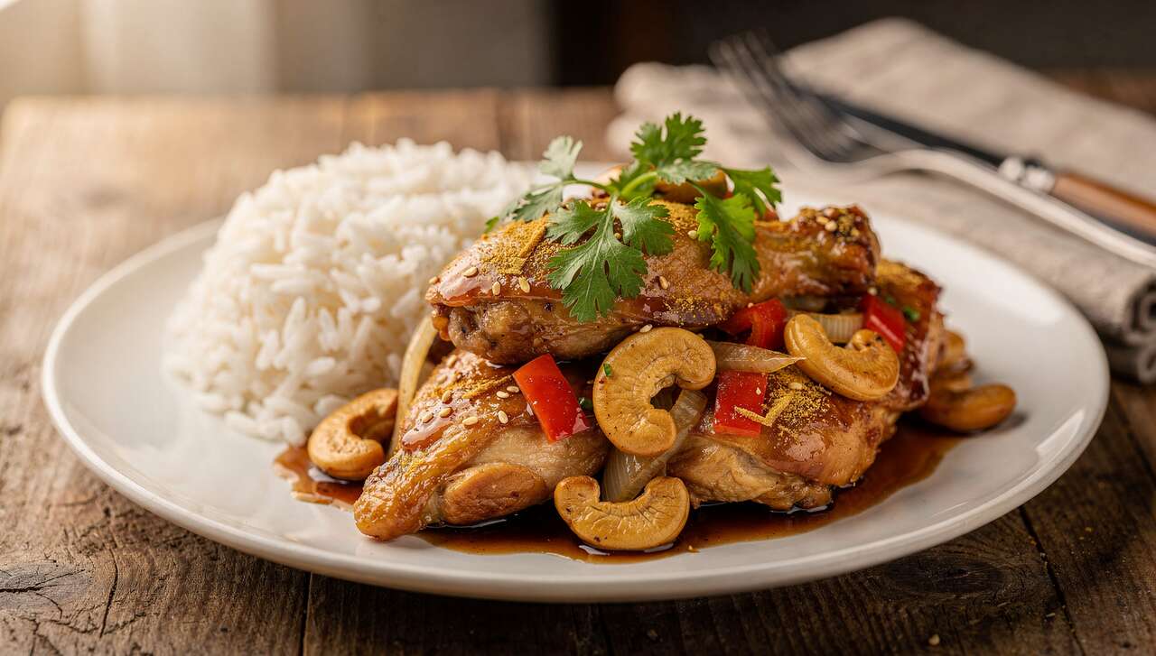 Poulet aux noix de cajou : recette savoureuse et facile à réaliser