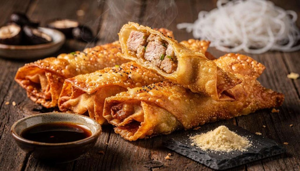 Recette facile : egg rolls au porc de Christina Potvin