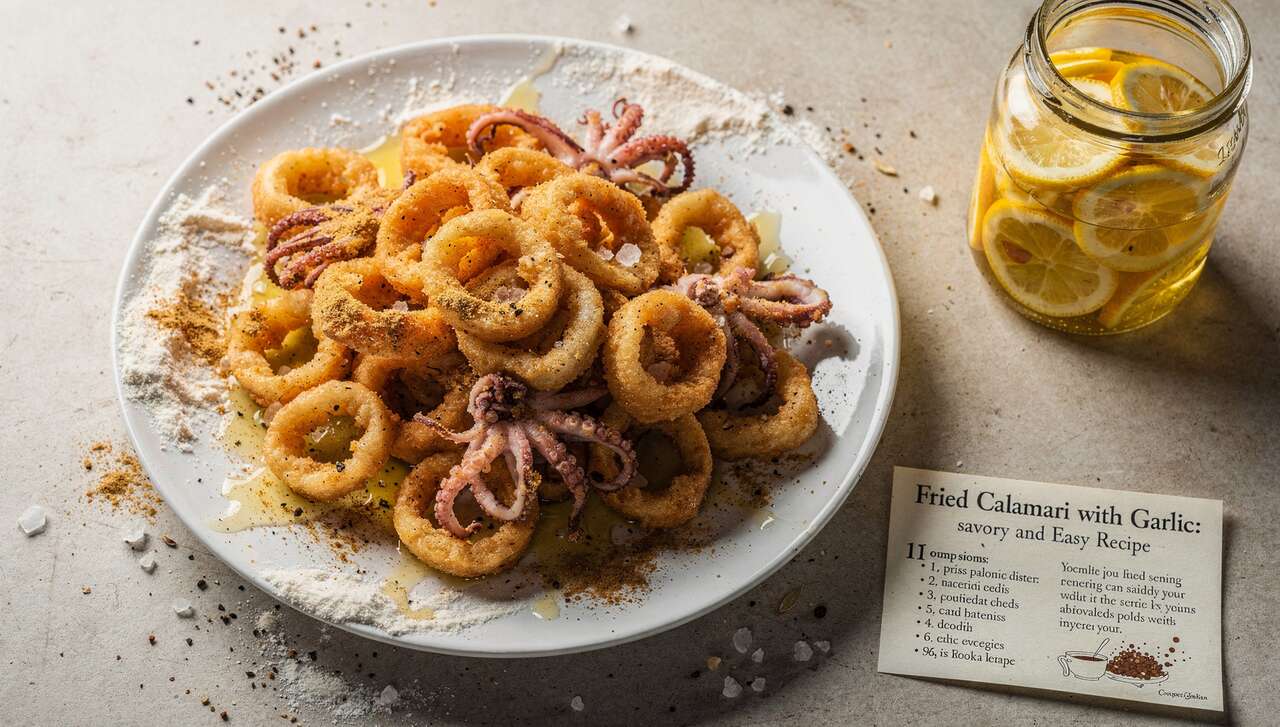 Calmars frits à l'ail : recette savoureuse et facile