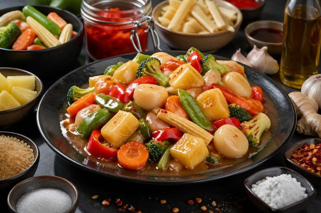 Recette thaï de légumes aigre-doux
