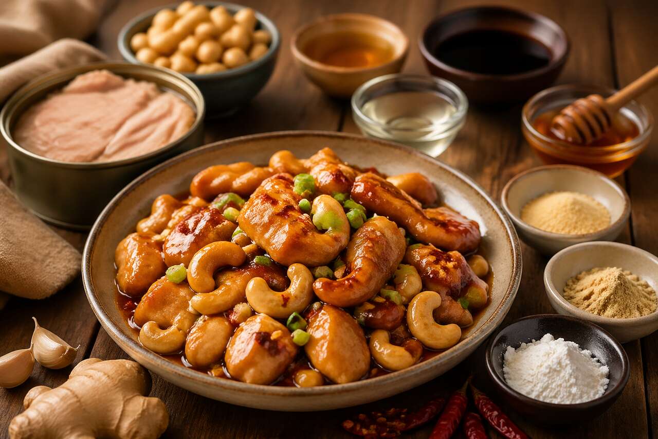 Recette délicieuse de poulet aux noix de cajou
