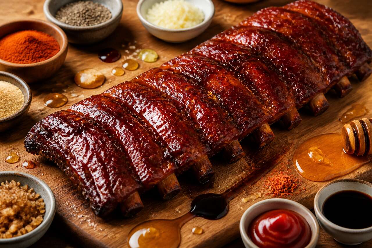 Travers de porc laqués : recette de barbecue ribs à la maison