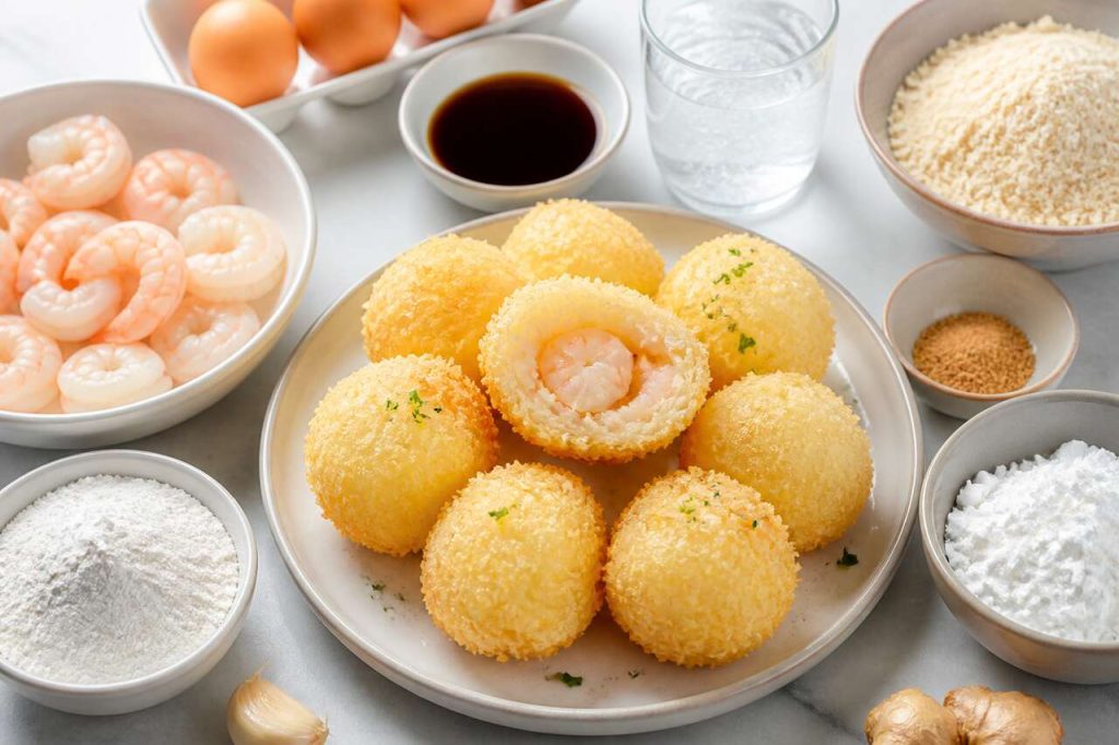 Recette de boules de crevettes tempura