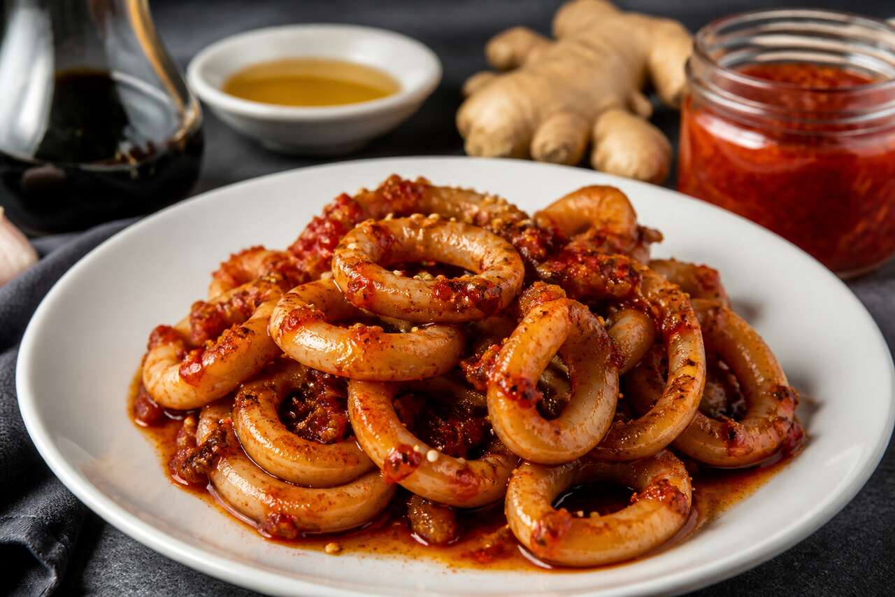 Calamars sautés à la confiture de piments : recette savoureuse et épicée