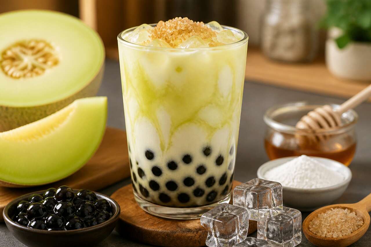 Recette de bubble tea au melon miel : créez votre boba maison