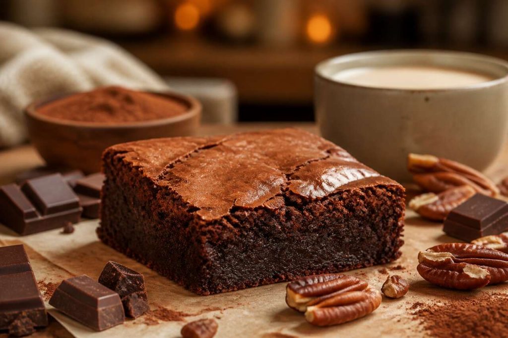 Brownie sans gluten au lait de soya : recette délicieuse