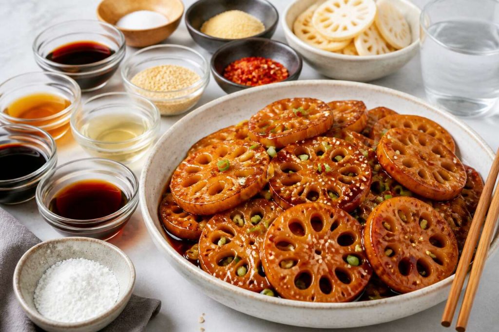 Racines de lotus braisées : recette savoureuse et facile
