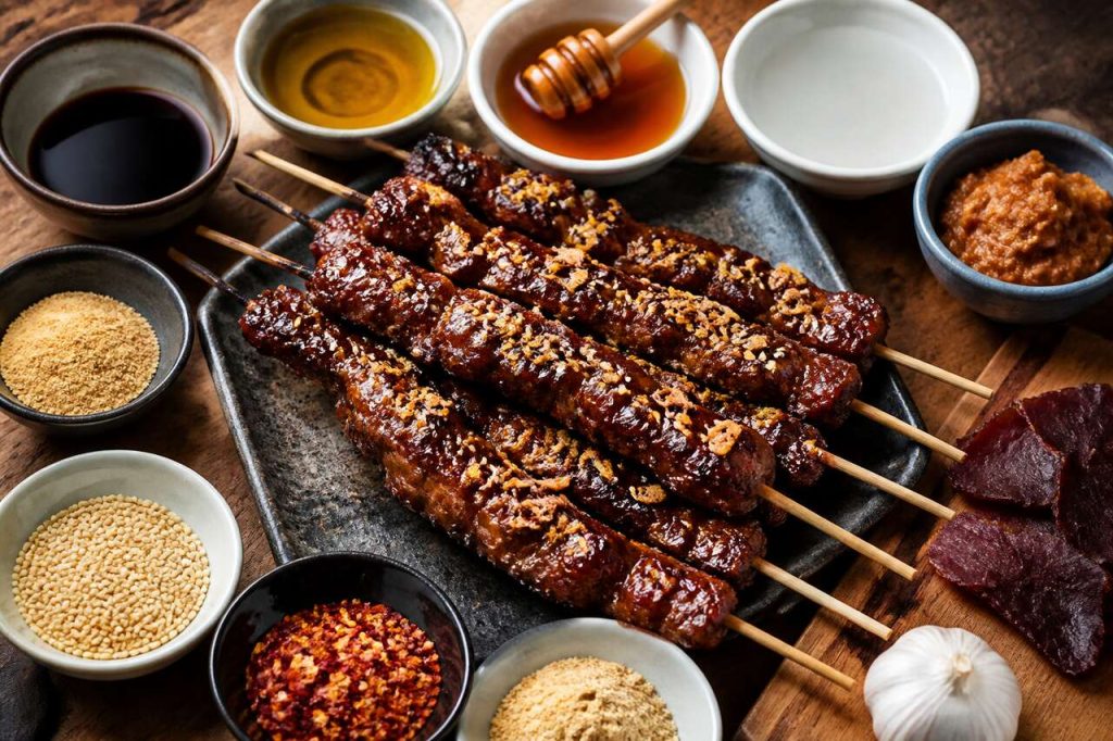 Brochettes de bœuf mariné style asiatique : la recette maison facile