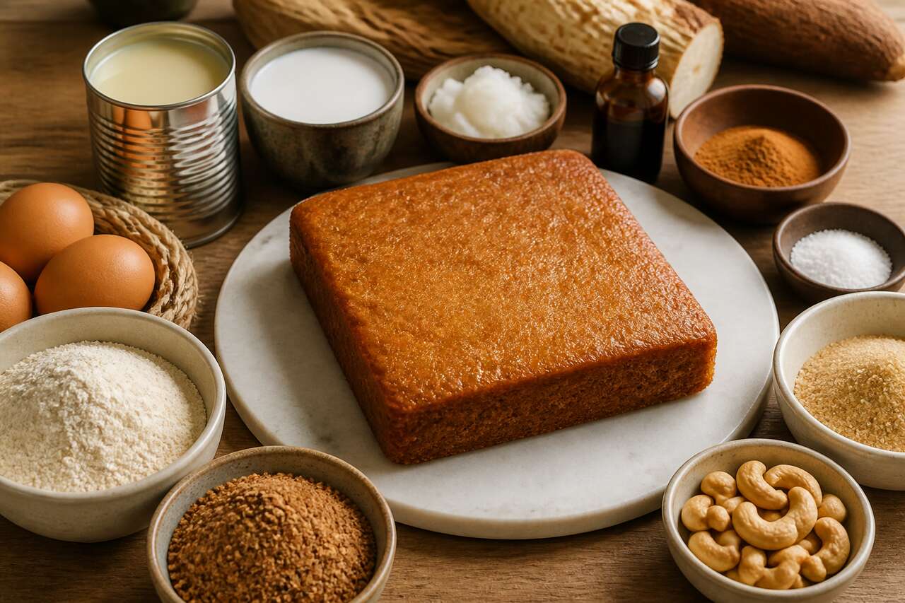 Gâteau au manioc et vers à soie : recette exotique
