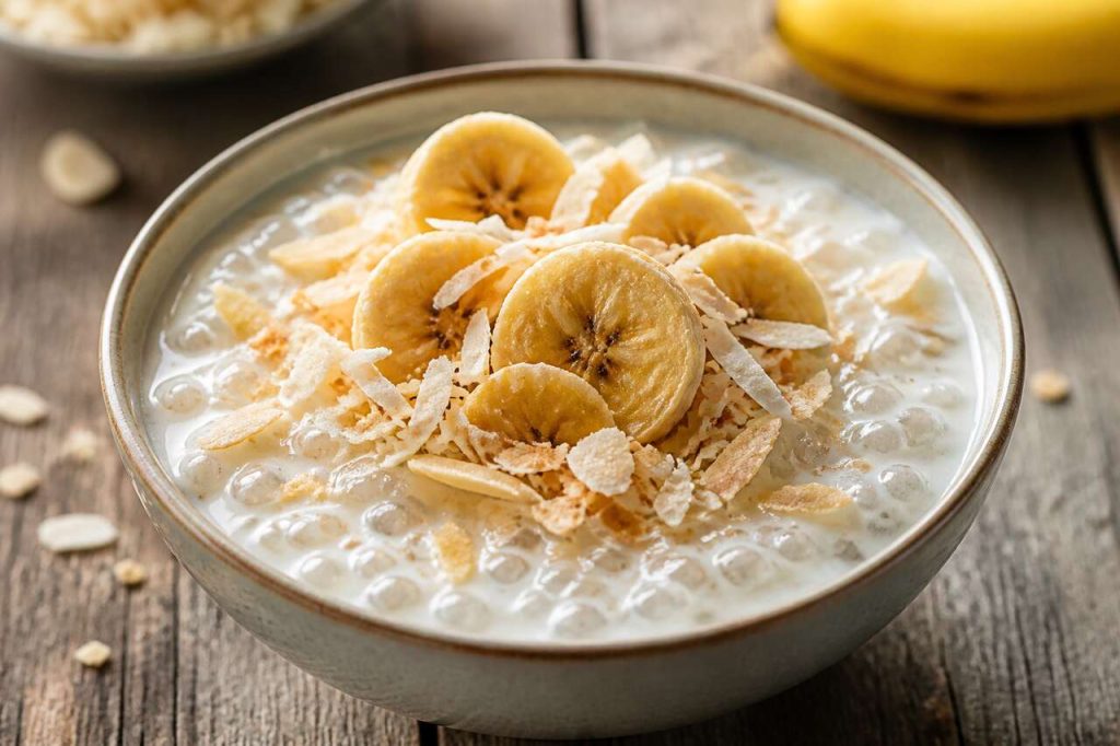 Perles de tapioca au lait de coco et bananes : astuces et recette