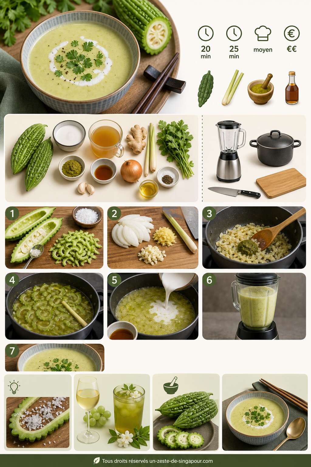 Fiche recette Soupe de concombre amer : recette fraîche et originale Fiche recette Soupe de concombre amer : recette fraîche et originale